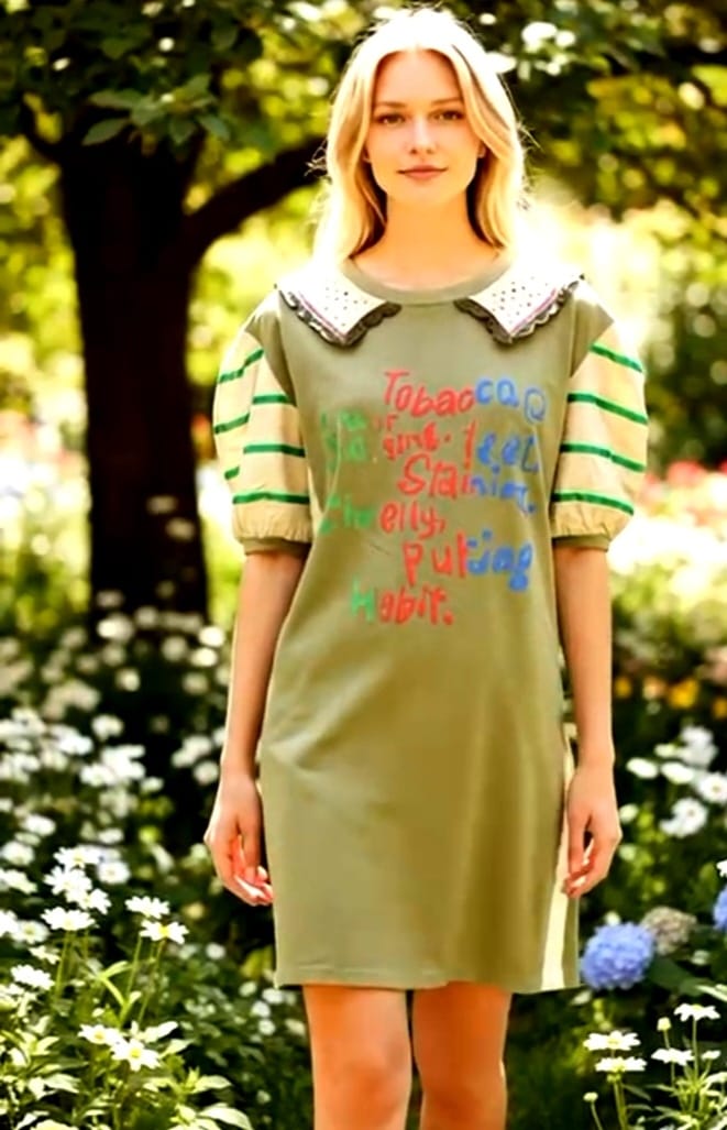 VESTIDO OLIVO CUELLO POLO.